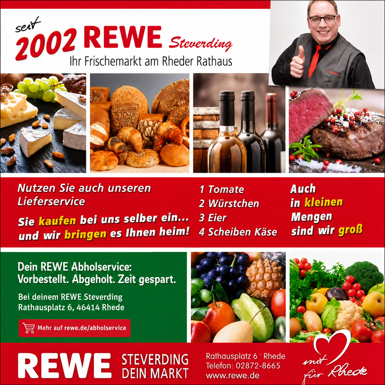 Bringservice von REWE Steverding in Rhede